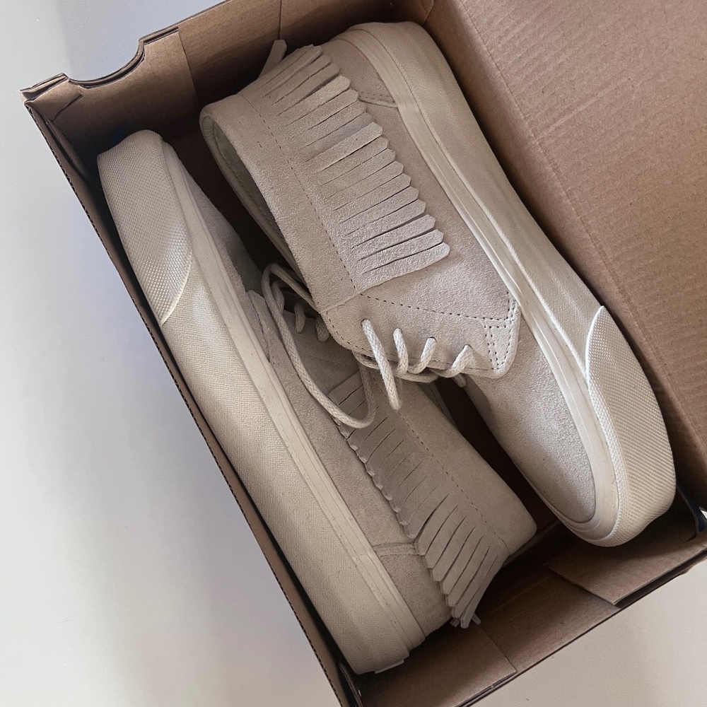 Women’s Mid Top Chukka Moc Vans  - Blanc W7